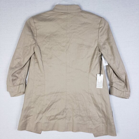 NWT Aritzia Babaton Macauley Blazer Linen Blend in Trace size 00 Neutral Office - Picture 6 of 13